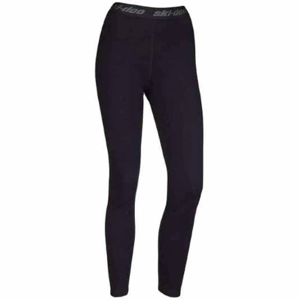 NEW SKI-DOO women's merino wool base layer thermal long pants in black